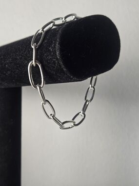 Thomas Sabo Shiny Silver Oval Link Bracelet
